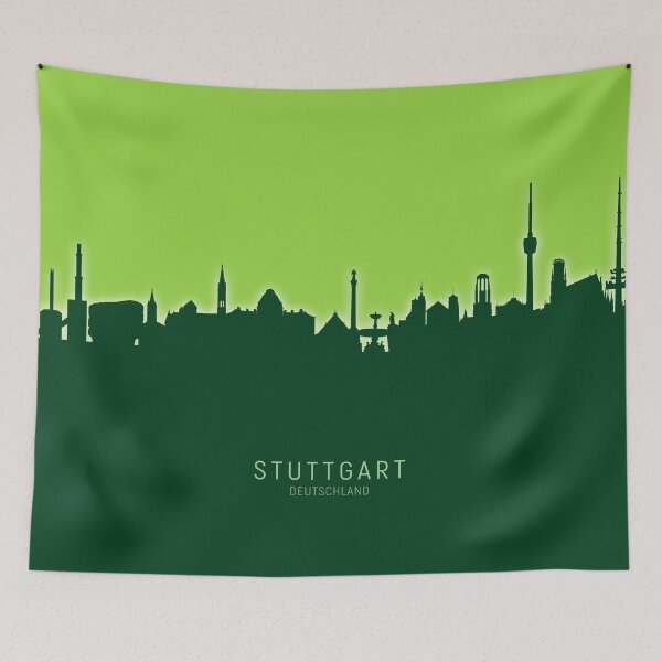 Item preview, Stuttgart Germany Skyline designed and sold by ArtPrints.