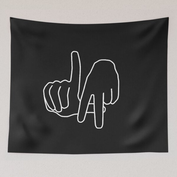 Item preview,  LOS ANGELES -LA  HAND SIGNAL SIGN  (WHITE) designed and sold by Local-Crew.