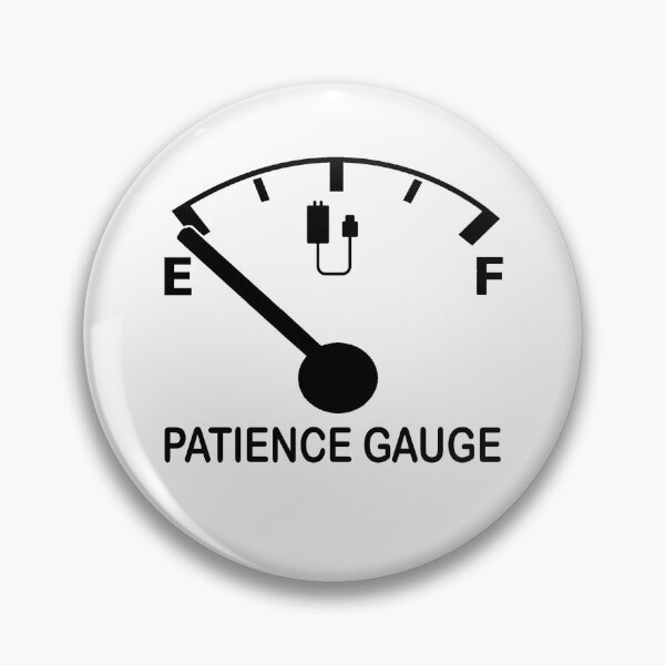 Item preview, Patience Gauge Empty designed and sold by headpossum.