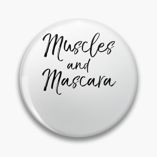 Artikelvorschau, Muscles and Mascara Funny Workout Quote entworfen und verkauft von TNDesignStudio.