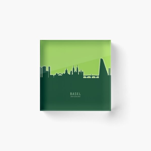 Item preview, Basel Switzerland Skyline designed and sold by ArtPrints.