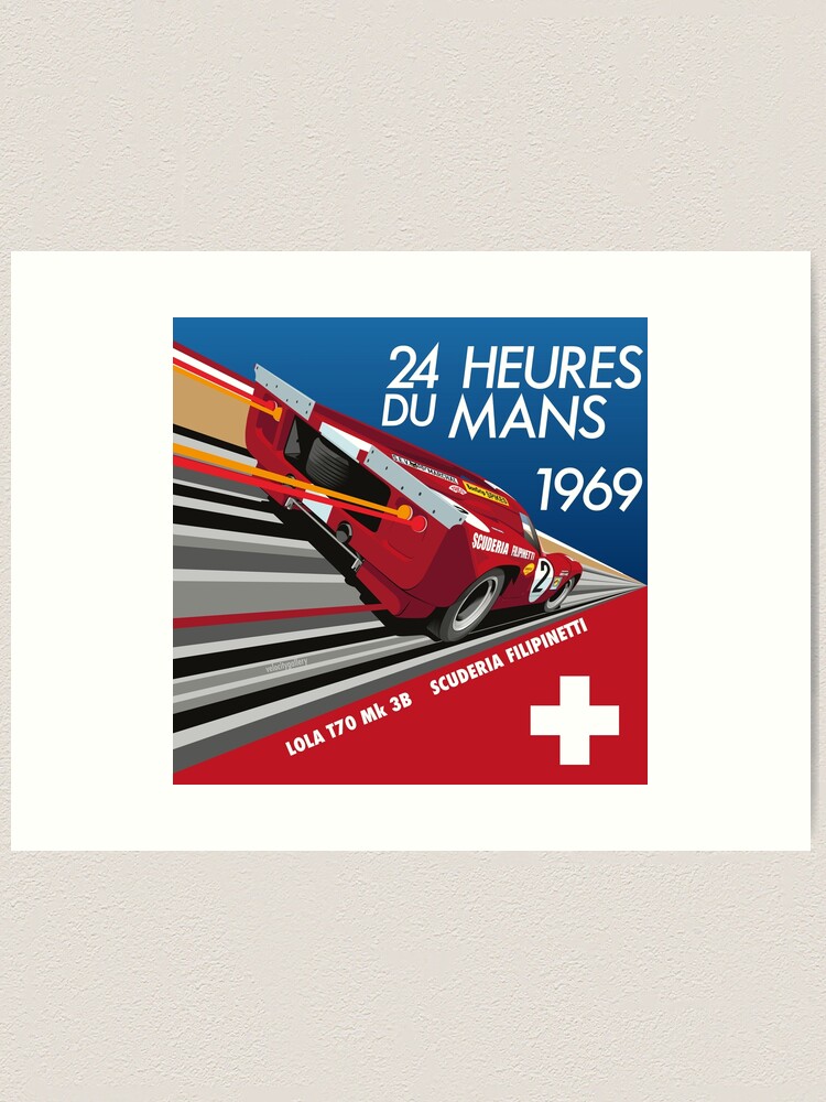 Alternate view of Le Mans 1969 Lola Art Print