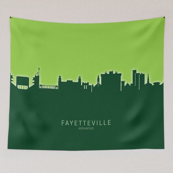 Artikelvorschau, Fayetteville Arkansas Skyline entworfen und verkauft von ArtPrints.