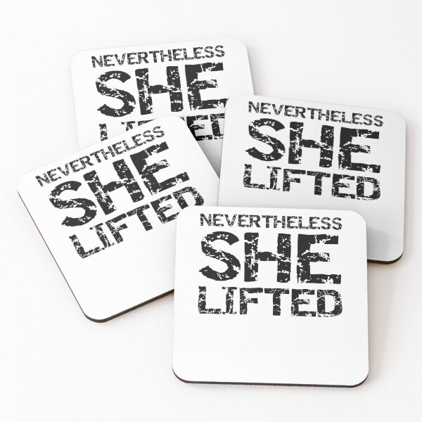 Item preview, Nevertheless She Lifted Funny Workout Quote designed and sold by TNDesignStudio.