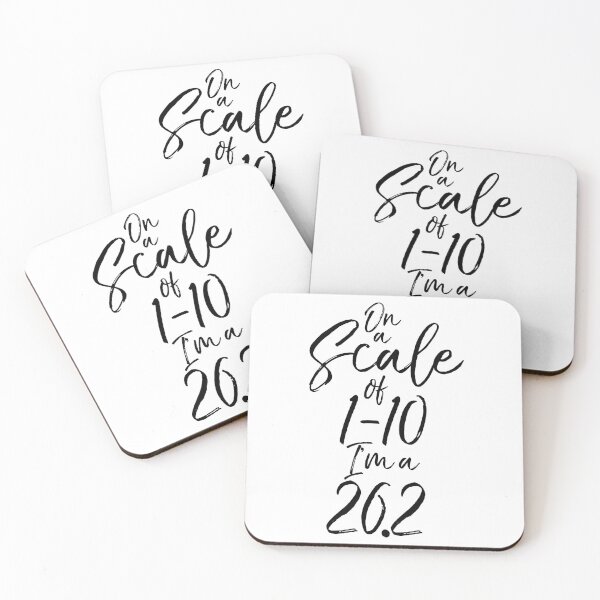 Item preview, On a Scale of 1-10 I'm a 26.2 Funny Workout Quote designed and sold by TNDesignStudio.