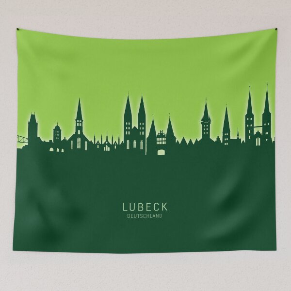 Item preview, Lubeck Germany Skyline designed and sold by ArtPrints.
