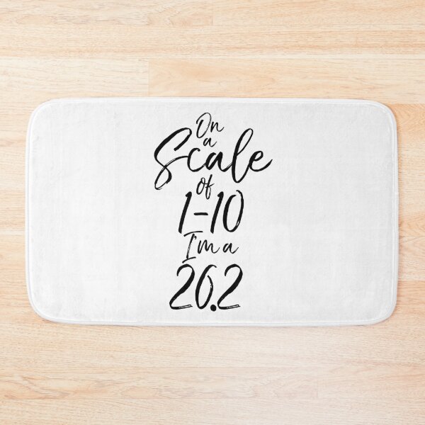 Item preview, On a Scale of 1-10 I'm a 26.2 Funny Workout Quote designed and sold by TNDesignStudio.