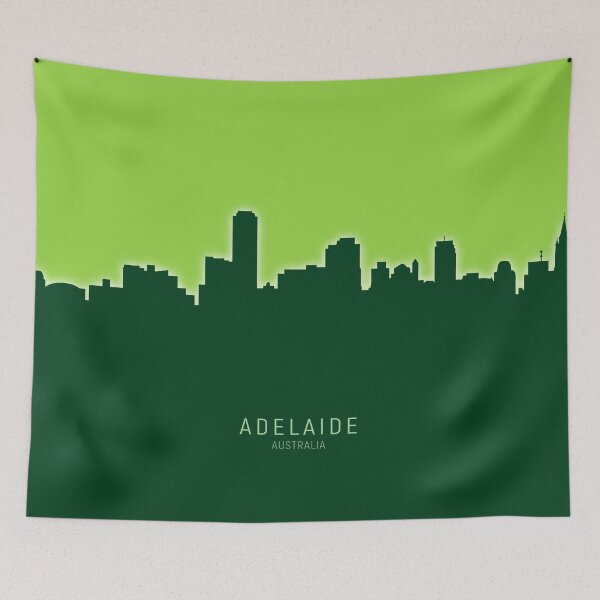 Item preview, Adelaide Australia Skyline designed and sold by ArtPrints.