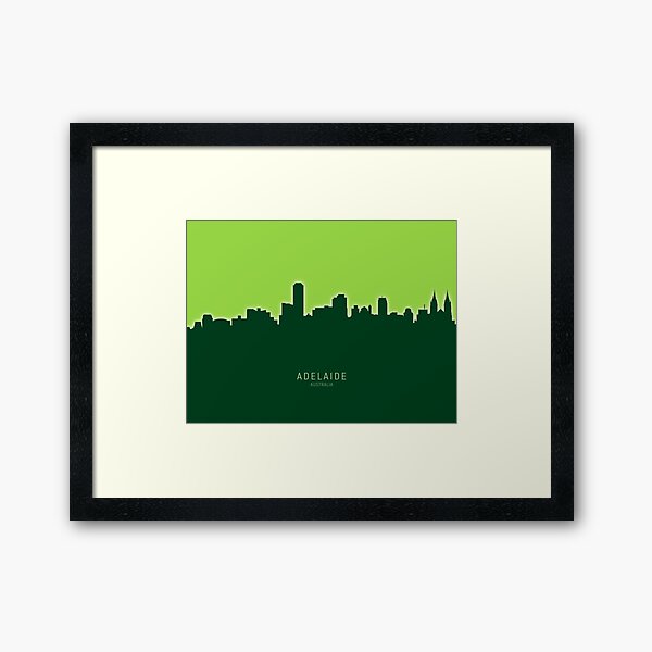 Item preview, Adelaide Australia Skyline designed and sold by ArtPrints.