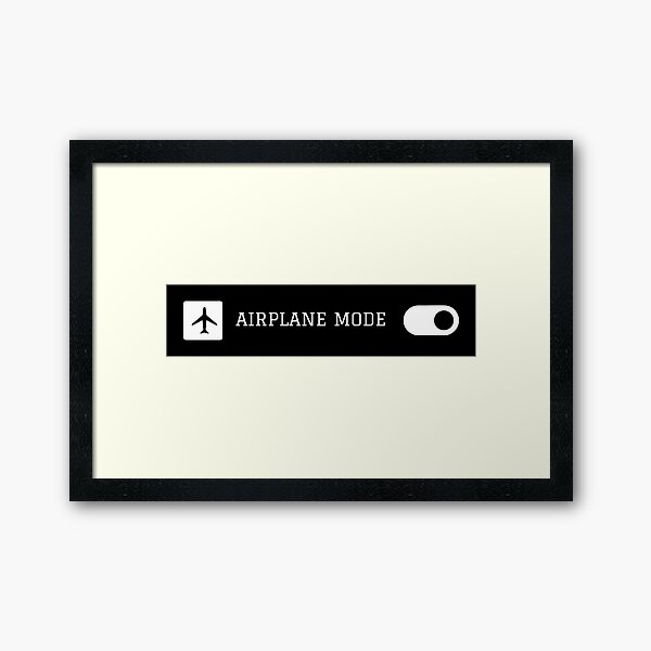 Airplane Mode Wall Art Redbubble - airplane mode roblox id code