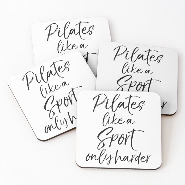Artikelvorschau, Pilates Like a Sport Only Harder Funny Workout Quote entworfen und verkauft von TNDesignStudio.