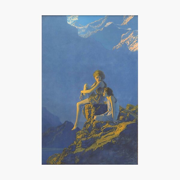 Contentment - Maxfield Parrish midcentury illustration art Photographic Print