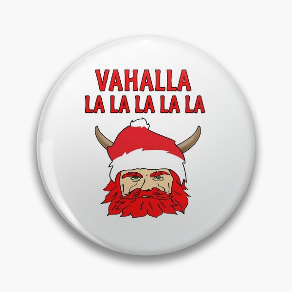Item preview, Vahalla La La La Viking Funny Christmas Santa Hat Red Beard designed and sold by funnytshirtemp.