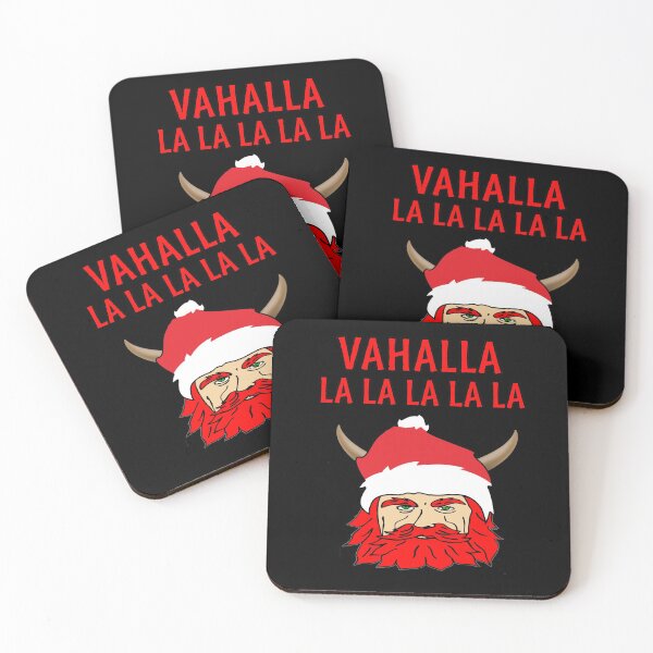 Item preview, Vahalla La La La Viking Funny Christmas Santa Hat Red Beard designed and sold by funnytshirtemp.