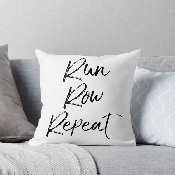 Artikelvorschau, Run Row Repeat Funny Workout Quote entworfen und verkauft von TNDesignStudio.