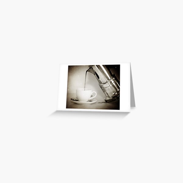 Hot Coffee Greeting Card