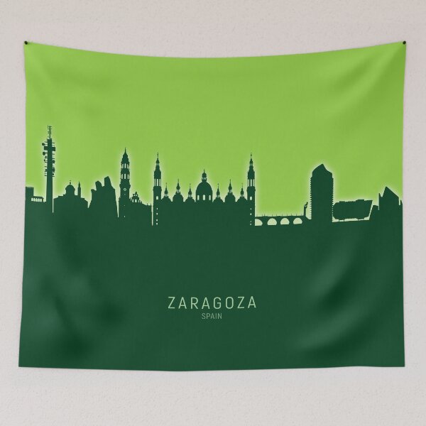 Item preview, Zaragoza Spain Skyline designed and sold by ArtPrints.