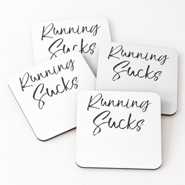 Item preview, Running Sucks Funny Workout Quote designed and sold by TNDesignStudio.
