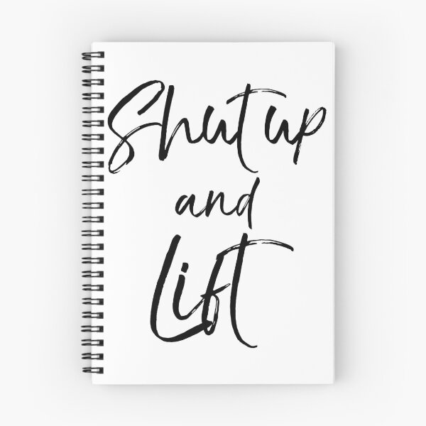 Artikelvorschau, Shut up and Lift Funny Workout Quote entworfen und verkauft von TNDesignStudio.