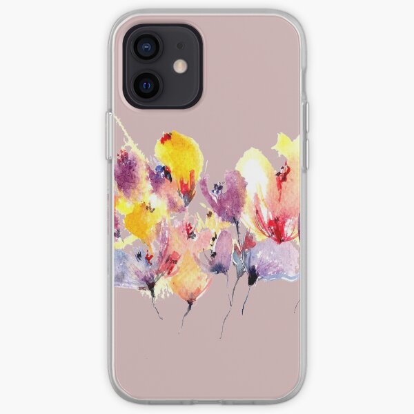 Wild Flowers - Yellow and Purple iPhone Soft Case