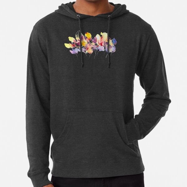 Wild Flowers - Yellow and Purple Lightweight Hoodie