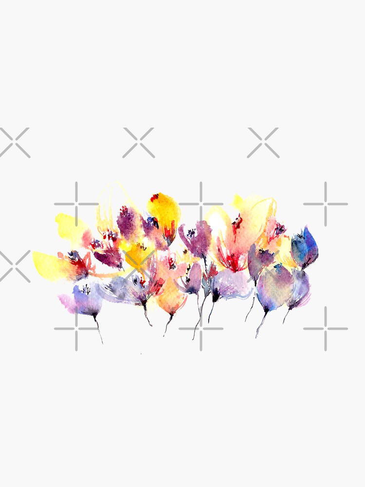 Wild Flowers - Yellow and Purple by whya