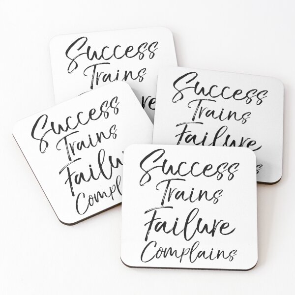 Artikelvorschau, Success Trains Failure Complains Funny Workout Quote entworfen und verkauft von TNDesignStudio.