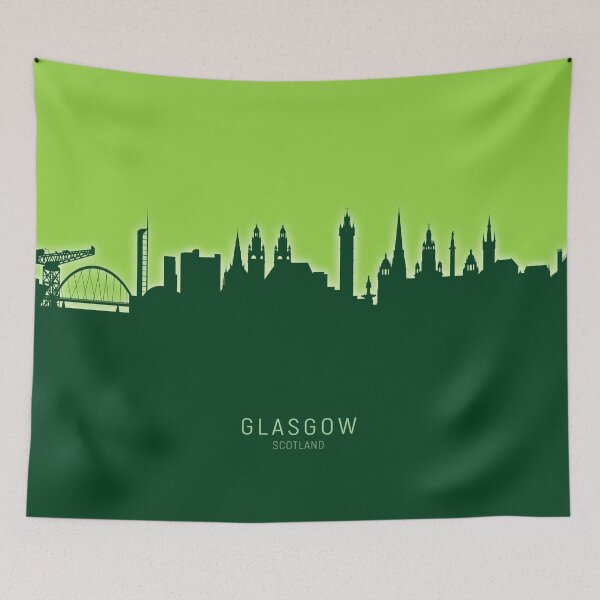 Item preview, Glasgow Scotland Skyline designed and sold by ArtPrints.