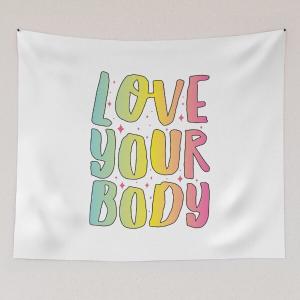 Item preview, Love your body sticker designed and sold by joellis.