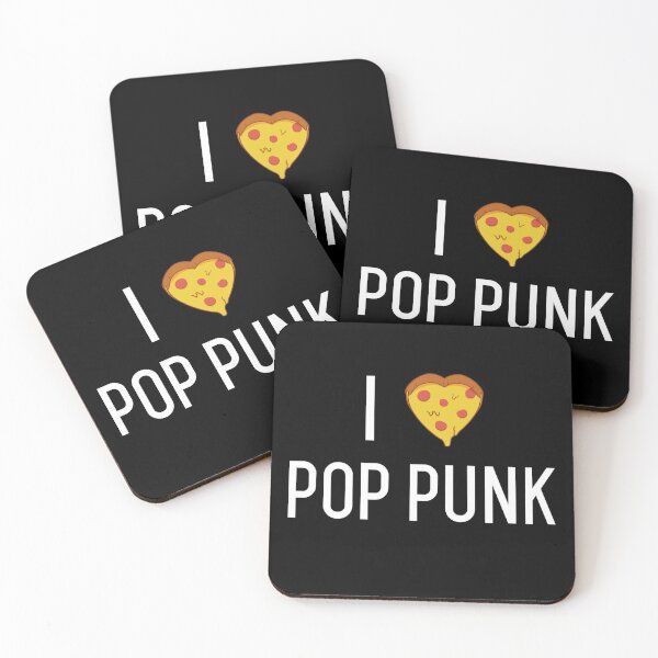 I Love Pop Punk Coasters (Set of 4)