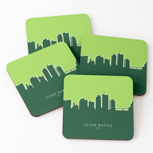 Item preview, Cedar Rapids Iowa Skyline designed and sold by ArtPrints.