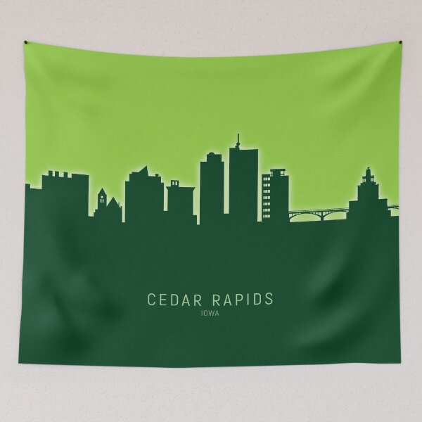 Item preview, Cedar Rapids Iowa Skyline designed and sold by ArtPrints.