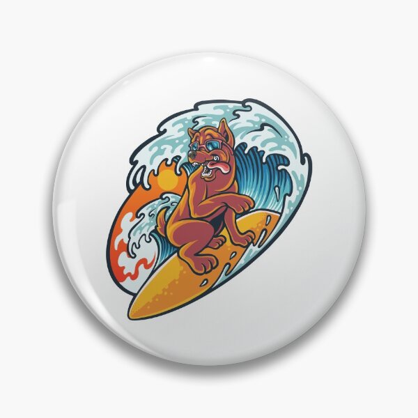 Item preview, Surfing Dog designed and sold by Vector Scout Lab.