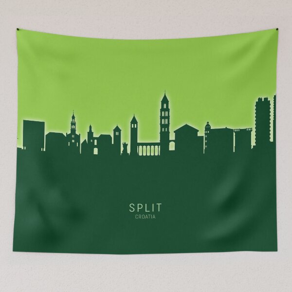 Item preview, Split Croatia Skyline designed and sold by ArtPrints.