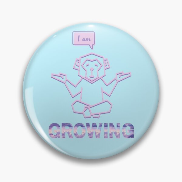 Item preview, Growing | Monkey | I am | Unique | Affirmations | Affirmed Art designed and sold by AffirmedStudio.
