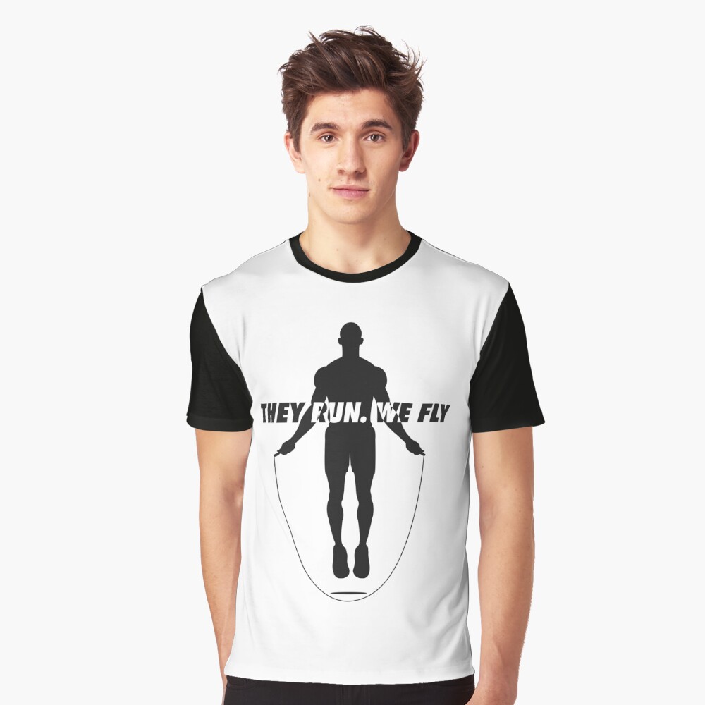 run and fly t shirt