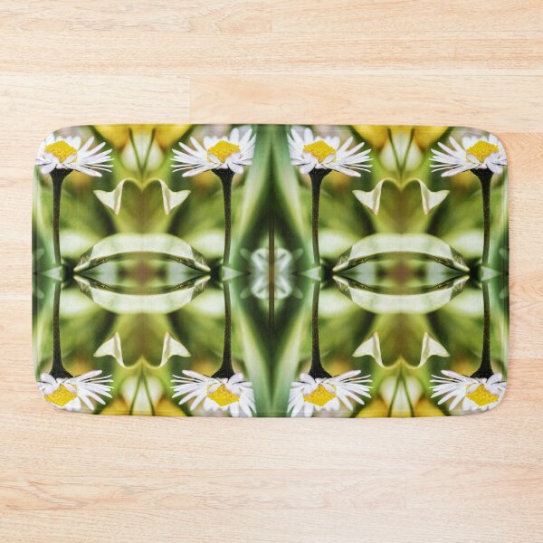 Item preview, Beautiful small common Daisy flowers macro surreal shaped symmetrical kaleidoscope designed and sold by Grégory DUBUS.