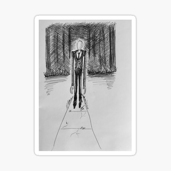 Slenderman by Jen Thorpe Sticker