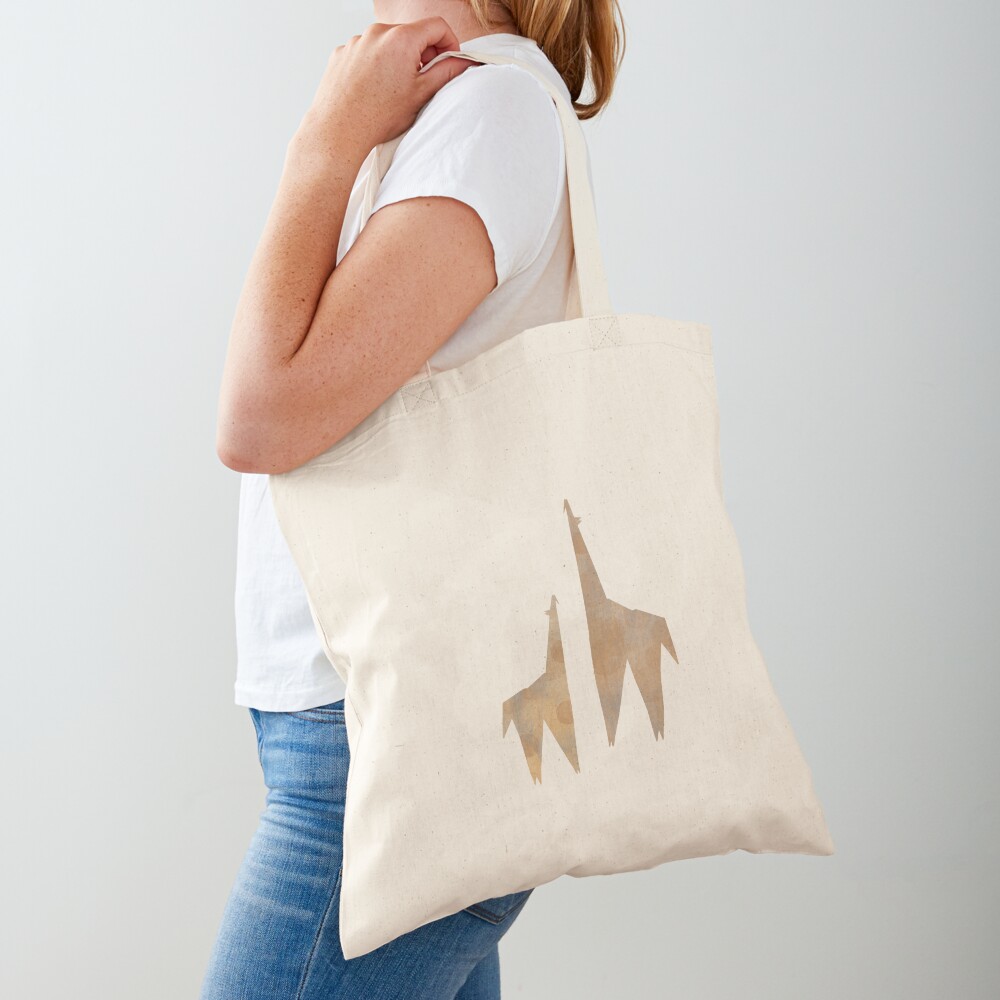 Origami Giraffe Tote Bag