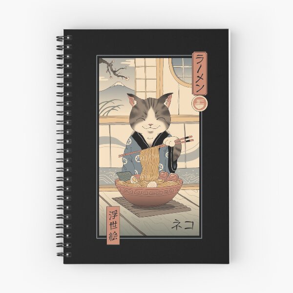 Item preview, Neko Ramen Ukiyo-e designed and sold by vincenttrinidad.