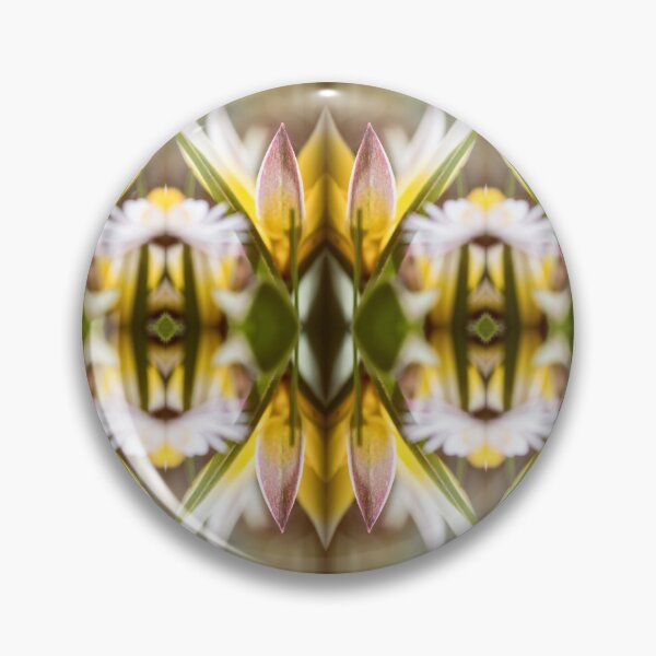 Item preview, Beautiful Tulipa Tarda flowers macro surreal shaped symmetrical kaleidoscope designed and sold by Grégory DUBUS.