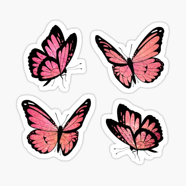 Pink Shiny Butterfly Merch & Gifts for Sale