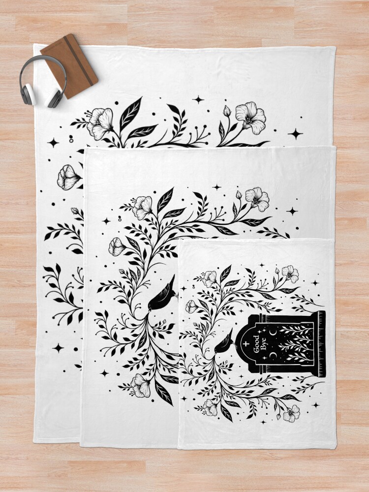 Thumbnail 5 of 6, Throw Blanket, Grave Song designed and sold by episodicDrawing.