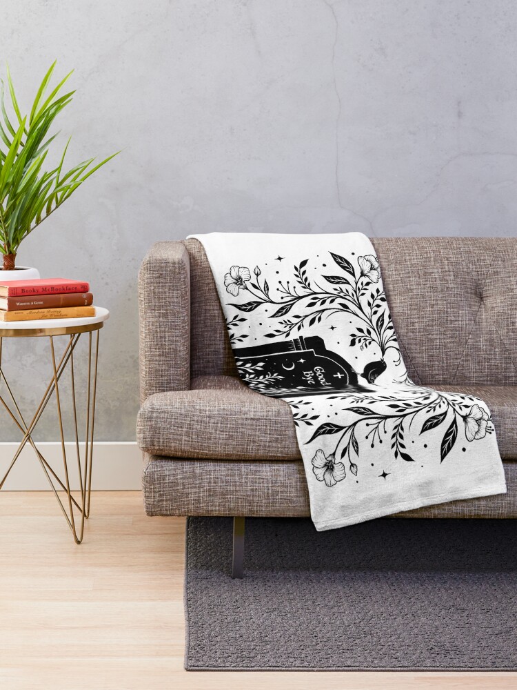 Thumbnail 2 of 6, Throw Blanket, Grave Song designed and sold by episodicDrawing.