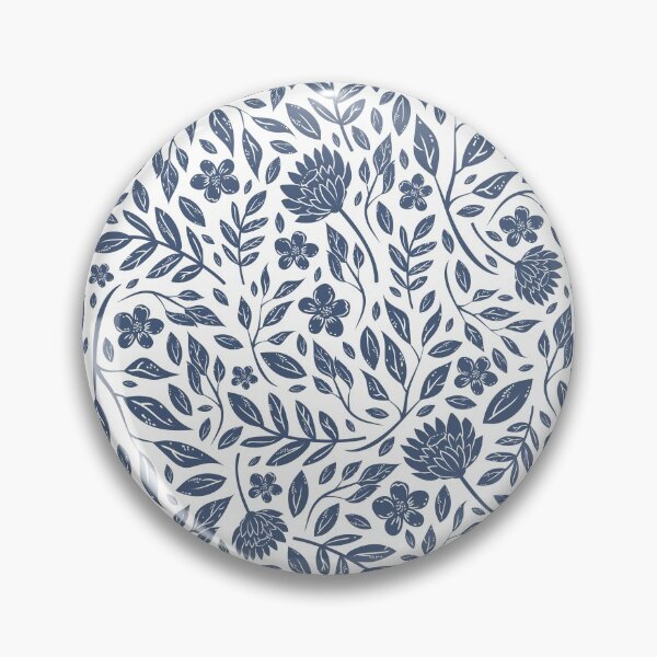 Item preview, Delft Blue Botanical Florals designed and sold by junkydotcom.