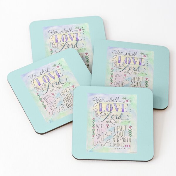 Item preview, Love the Lord your God - Luke 10:27 Bible Verse designed and sold by papemelroti.