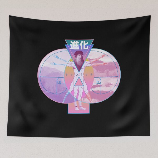 Artikelvorschau, Vaporwave Vitruvian Man Evolve Pastel Goth Streetwear entworfen und verkauft von Jay Bayne.