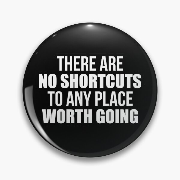 Item preview, No Shortcuts - Motivational Quote designed and sold by maniacfitness.