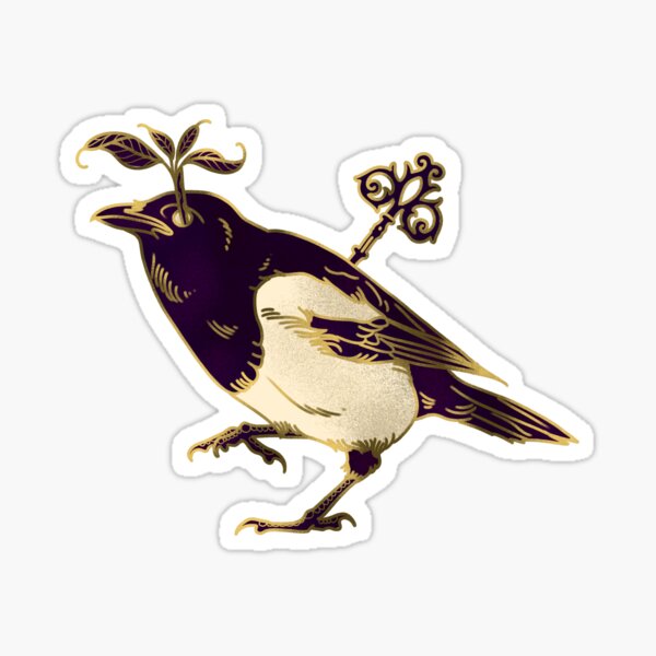 Magpie - Four for a Birth Sticker
