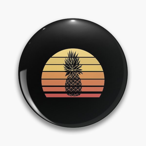 Item preview, Pineapple Retro Tropical Summer Vibes Fruit designed and sold by Bendthetrend.